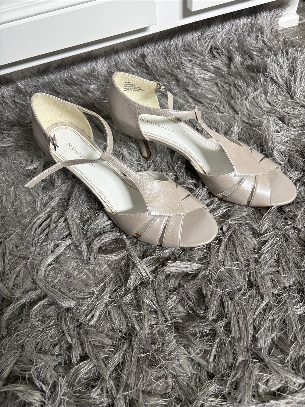 Naturalizer Blush Open-Toe Slingback Heels